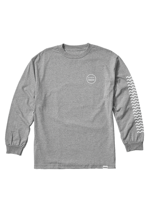 Waves Long Sleeve T-Shirt - Heather Gray